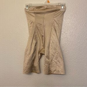 TC fine shapewear bottoms booty shorts bottoms tan beige nude size M